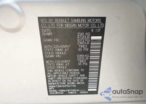 2018 Nissan Rogue S from USA, damaged, VIN KNMAT2MV9JP507761